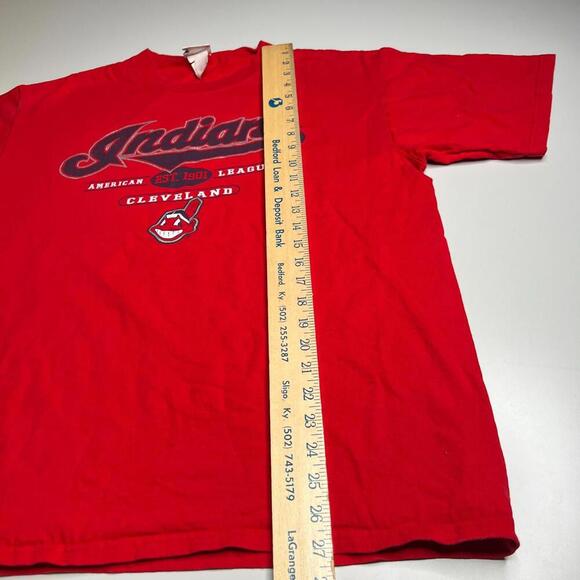 Vintage 2005 Cleveland Indians T-Shirt Lee Sport MLB Chief Wahoo Red Size L - Picture 2 of 6